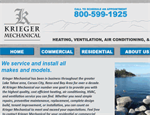 Tablet Screenshot of kriegermechanical.com
